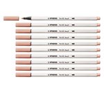 Pennarelli Stabilo Pen 68  Brush Albicocca 10 pz