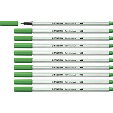 Pennarelli Stabilo Pen 68  Brush Verde Sme 10 pz