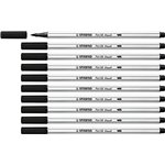 Pennarelli Stabilo Pen 68  Brush Nero 10 pz