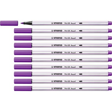 Pennarelli Stabilo Pen 68  Brush Lilla 10 pz