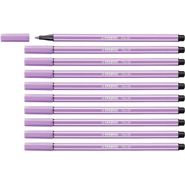 Pennarelli Stabilo Pen 68 Lilla chiaro 10 pz.