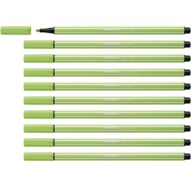 Pennarelli Stabilo Pen 68 Pistacchio 10 pz.