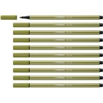 Pennarelli Stabilo Pen 68 Verde Muschio 10 pz.