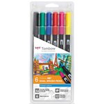 Pennarelli Tombow Dual Brush 5+1 Primari