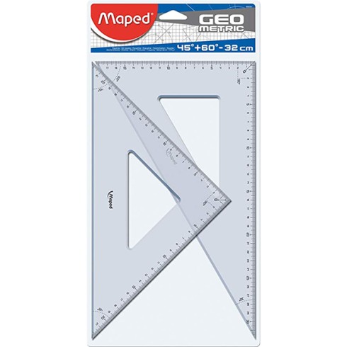 Maped Squadre Geometric 895001 Coppia cm. 32