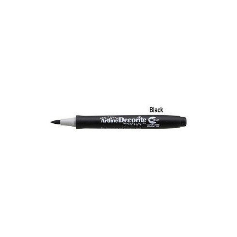 Marker Artline Decorite Brush Nero 12 pz.