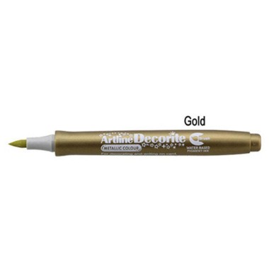 Marker Artline Decorite Brush Oro 12 pz.