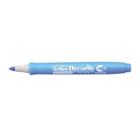 Marker Artline Decorite Bullet  Metal Blu 12 pz.