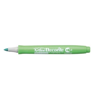 Marker Artline Decorite Bullet  Metal Verde 12 pz.