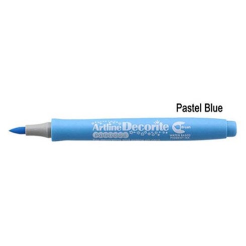 Marker Artline Decorite Brush  Pastel Blu 12 pz.