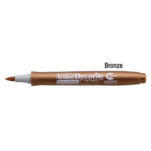 Marker Artline Decorite Brush Bronzo 12 pz.