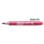 Marker Artline Decorite Brush  Metal Rosa 12 pz.