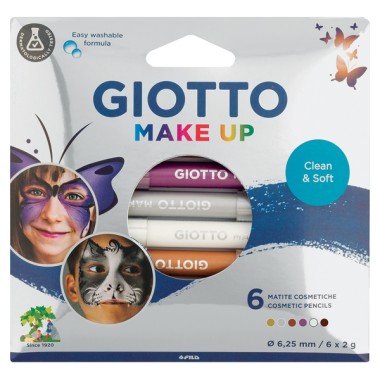 Giotto Make Up Set 6 Matite Metallic Colours