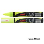 Marker Uni Chalk Media Giallo Fluo