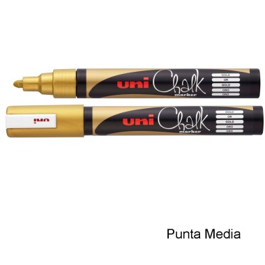 Marker Uni Chalk Media Oro