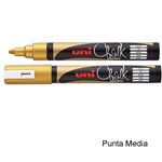 Marker Uni Chalk Media Oro