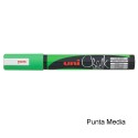 Marker Uni Chalk Media Verde Fluo