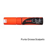 Marker Uni Chalk Scalpello Arancione Fluo