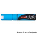 Marker Uni Chalk Scalpello Azzurro