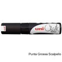 Marker Uni Chalk Scalpello Nero