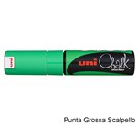 Marker Uni Chalk Scalpello Verde Fluo