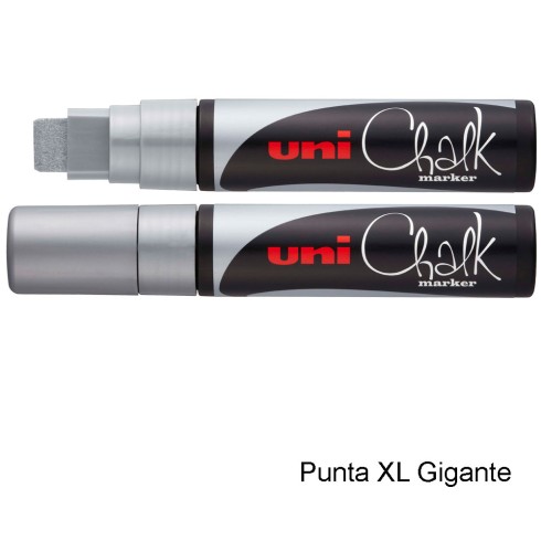 Marker Uni Chalk Extra Large Argento