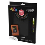 Marker Uni Chalk Fine  Kit 1 + Lavagna Magnetica