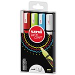 Marker Uni Chalk Media  Set P 4 pz.