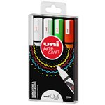 Marker Uni Chalk Media  Set P/2 4 pz.